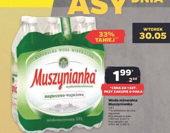 Netto Woda niskonasycona muszynianka oferta