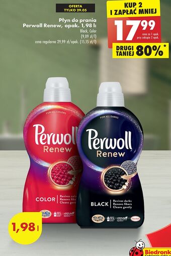 Biedronka Płyn do prania perwoll renew black oferta