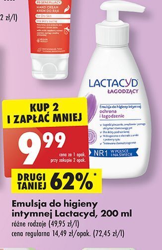 Biedronka Emulsja do higieny intymnej łagodząca lactacyd femina oferta