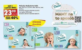Biedronka Pieluszki dla dzieci 6 dada extra soft oferta