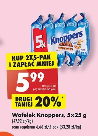 Biedronka Wafelek knoppers oferta