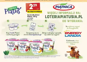 Biedronka Jogurt kremowy truskawkowy piątnica piątuś oferta