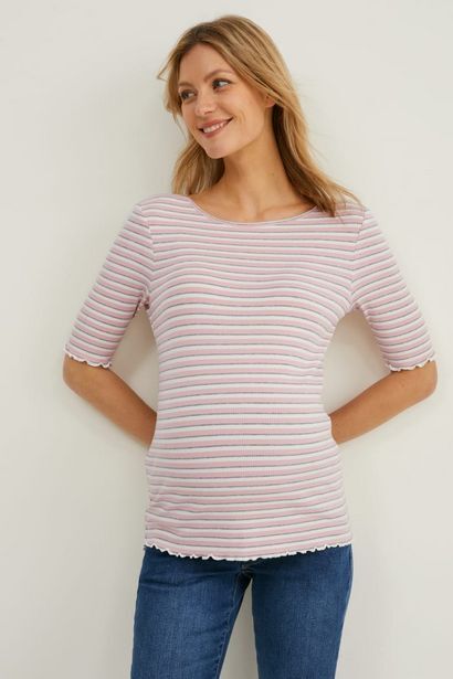 C&A T-shirt ciążowy - w paski oferta