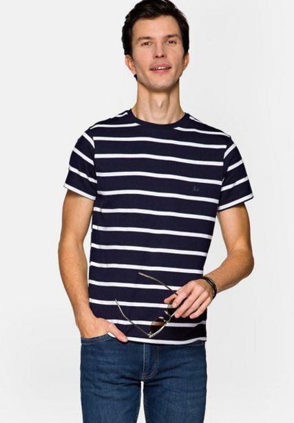Zalando Philip - t-shirt z nadrukiem - navy white oferta