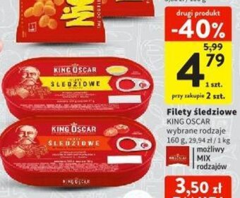 Intermarche Filety śledziowe KING OSCAR 160 g oferta