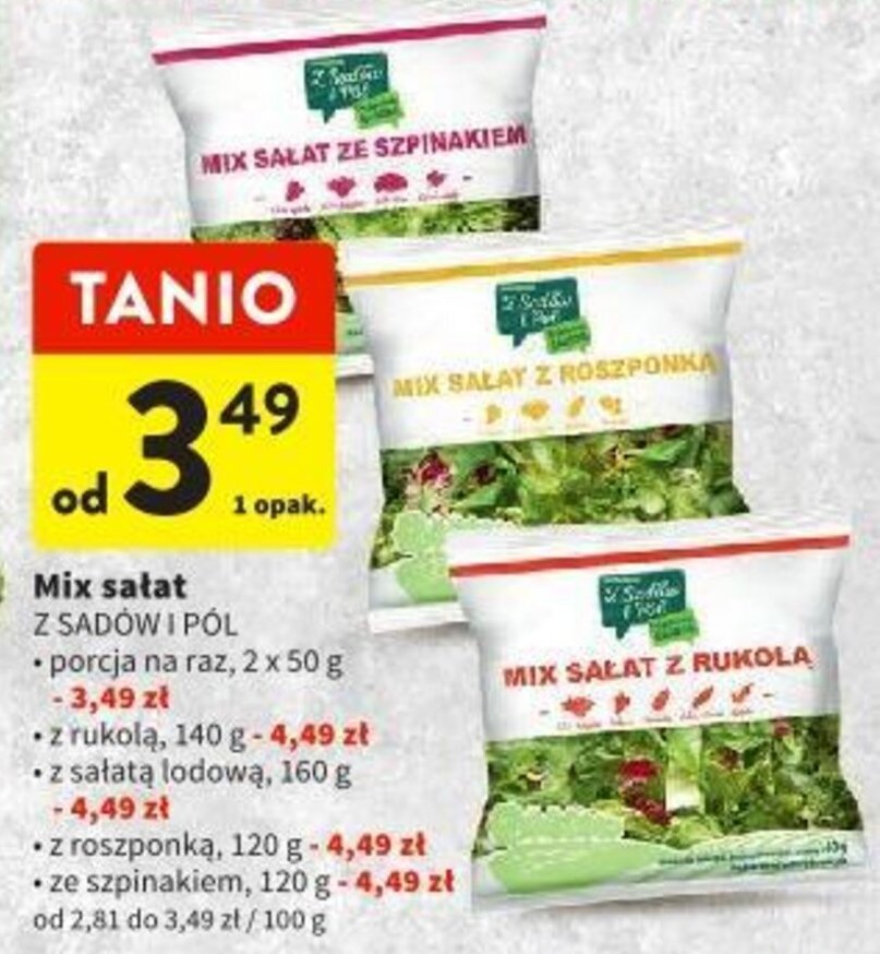 Intermarche MIX SAŁAT 2x50g oferta