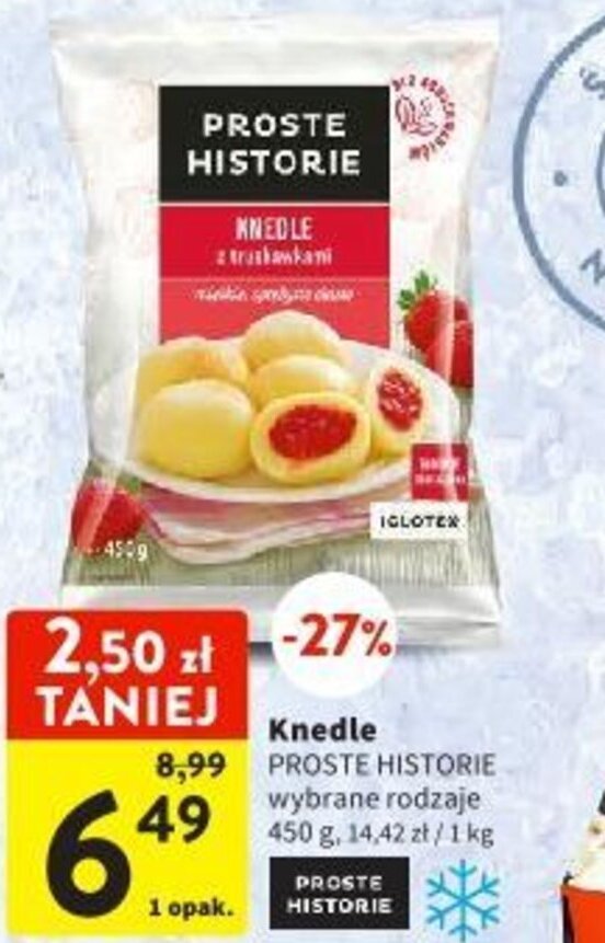 Intermarche Knedle PROSTE HISTORIE 450g oferta