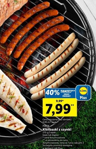 Lidl PIKOK Kiełbaski z szynki 270g oferta