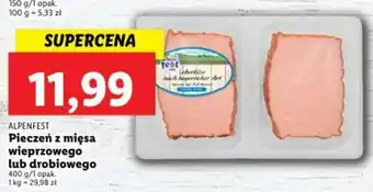 Lidl ALPENFEST Pieczeń z mięsa wieprzowego lub drobiowego 400g oferta