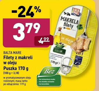 ALDI Filety z makreli w oleju oferta