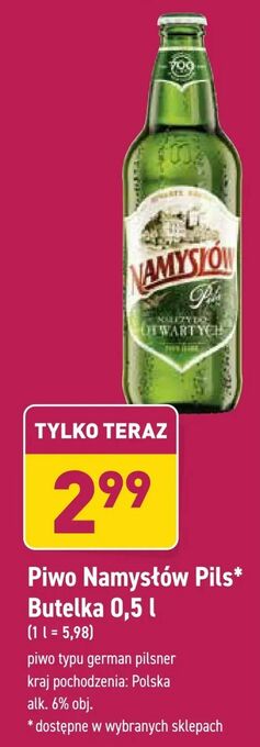 ALDI Piwo Namysłów Pils* oferta