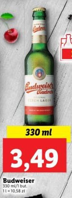 Lidl Budweiser 330 ml oferta