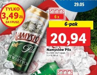 Lidl Namysłów Pils 6 x 500 ml oferta