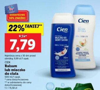 Lidl CIEN Balsam lub mleczko do ciała 500 ml oferta