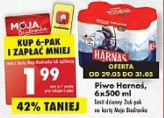 Biedronka Piwo Harnaś 500 ml oferta