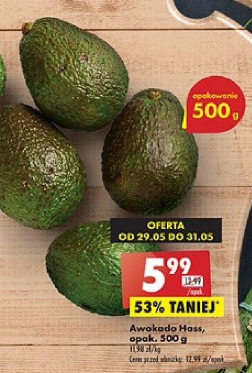 Biedronka Awokado Hass 500g oferta
