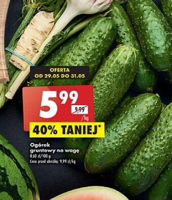 Biedronka Ogórek gruntowy 1kg oferta