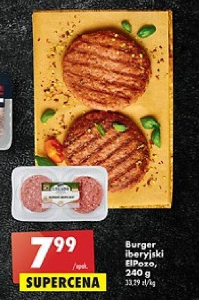 Biedronka Burger iberyjski ElPozo, 240 g oferta