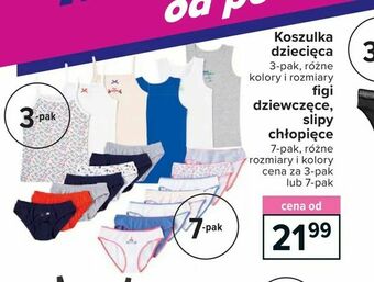 Carrefour figi dziewczęce, slipy chłopięce oferta