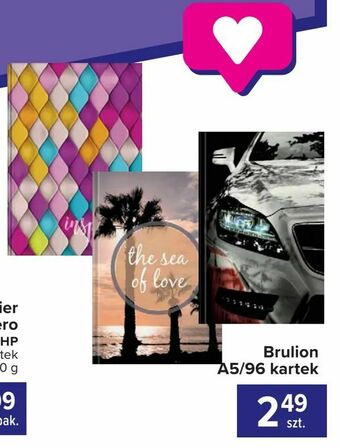 Carrefour Brulion A5/96 kartek oferta