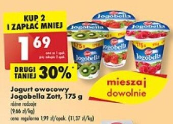 Biedronka Jogurt owocowy Jogobella Zott 175g oferta