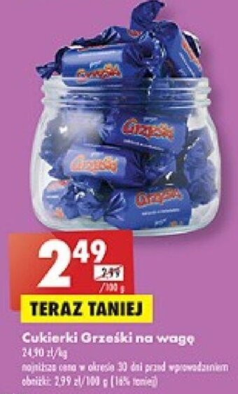 Biedronka Cukierki Grześki na wagę 100g oferta