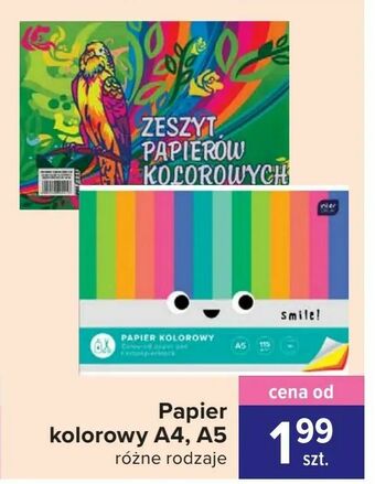 Carrefour Papier kolorowy A4, A5 oferta