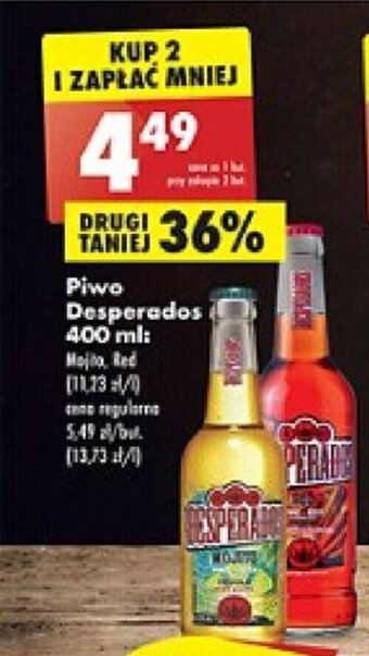 Biedronka Piwo Desperados 400 ml: oferta