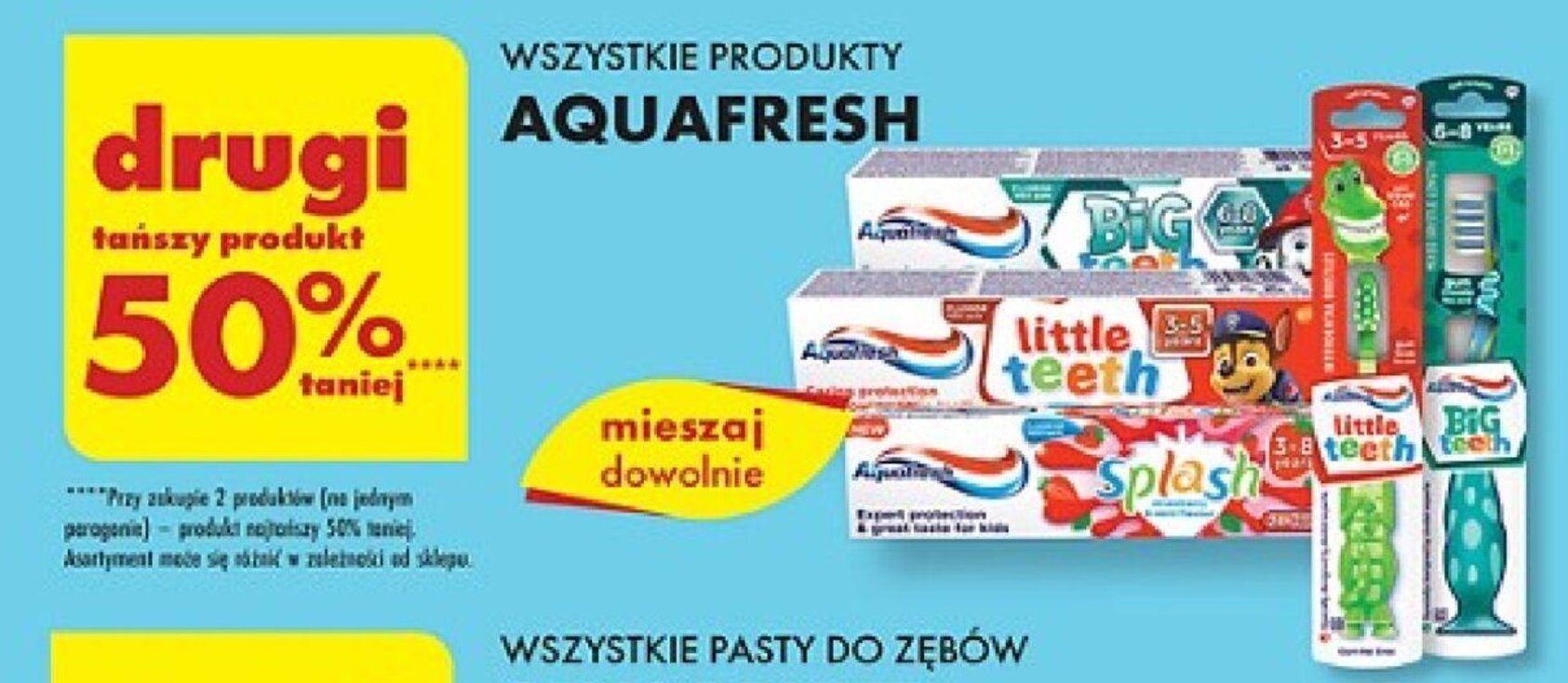 Biedronka WSZYSTKIE PRODUKTY AQUAFRESH oferta