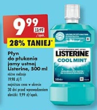 Biedronka Płyn do płukania jamy ustnej Listerine, 500 ml oferta