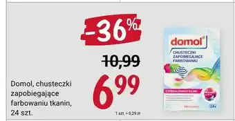 Rossmann Domol, chusteczki zapobiegające farbowaniu tkanin oferta