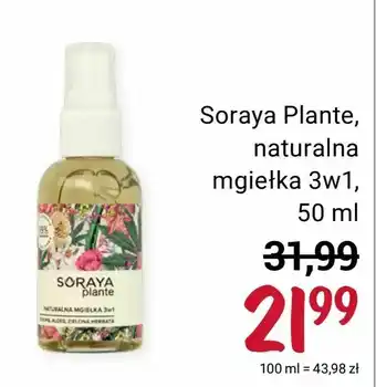 Rossmann Soraya Plante, naturalna mgiełka 3w1 oferta