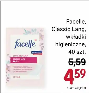 Rossmann Facelle, Classic Lang, wkładki higieniczne oferta