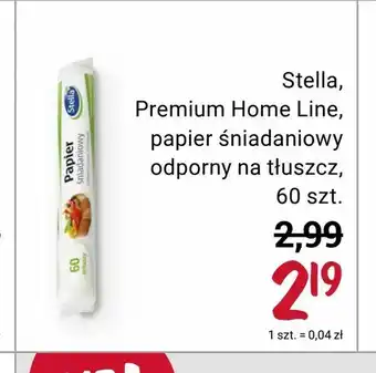 Rossmann Stella, Premium Home Line, papier śniadaniowy odporny na tłuszcz oferta