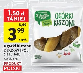 Intermarche Ogórki kiszone z sadów i pól oferta