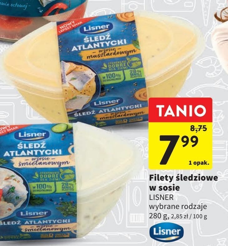 Intermarche Filety śledziowe w sosie śmietanowym lisner oferta