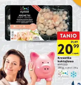 Intermarche Krewetki koktajlowe gotowane obrane myfood oferta