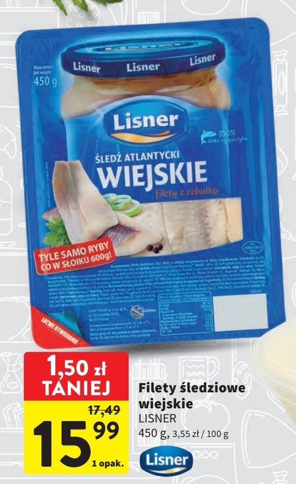 Intermarche Filety śledziowe wiejsie lisner oferta