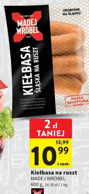 Intermarche Kiełbasa śląska na ruszt madej & wróbel oferta