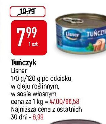 E.Leclerc Tuńczyk w kawałkach oleju lisner oferta
