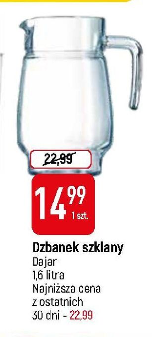 E.Leclerc Dzbanek szklany 1.6 l dajar oferta