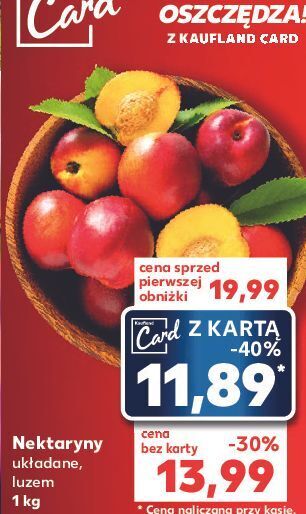 Kaufland Nektarynki oferta