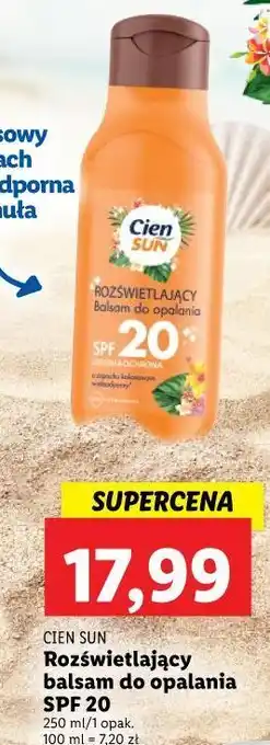 Lidl Balsam rozświetlający spf20 cien sun oferta