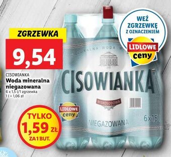 Woda niegazowana cisowianka