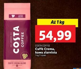 Lidl Kawa costa coffee crema blend oferta