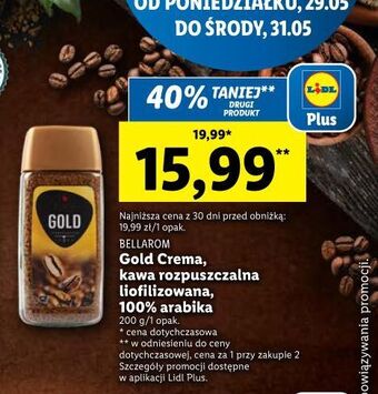 Lidl Kawa bellarom gold 100% arabica oferta