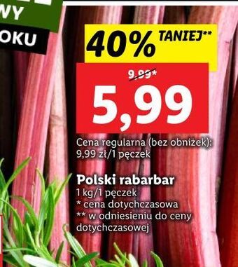 Lidl Rabarbar oferta