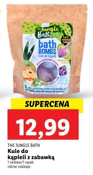 Lidl Kule do kąpieli soczyste jagody the jungle bath oferta