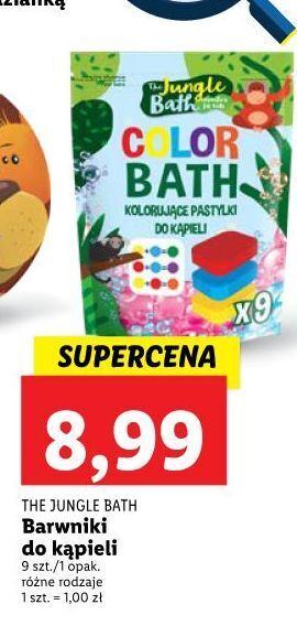 Lidl Pastylki do kąpieli koloryzujące the jungle bath oferta