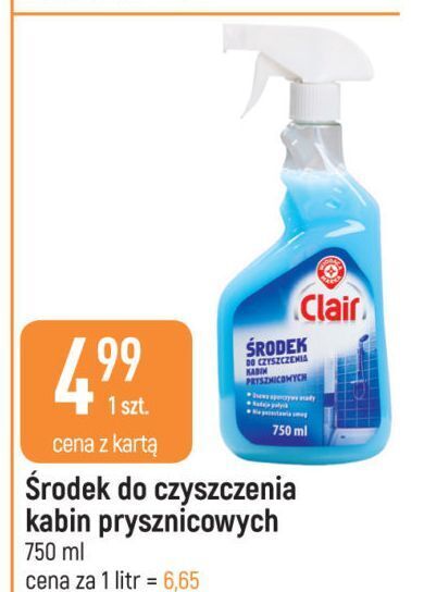 E.Leclerc Płyn do czyszczenia kabin prysznicowych wiodąca marka clair oferta